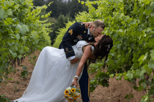 The Just-Married Kiss 